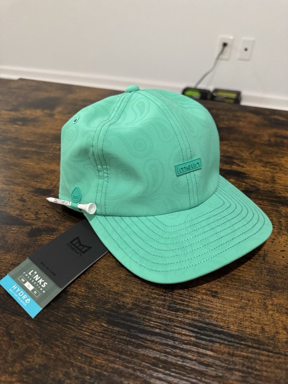 Melin Hydro The Legend Links Neo Aqua Golf Hat Classic Fit Green NWT
